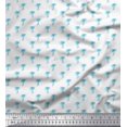 thumbnail image 1 of Soimoi Blue Rayon Fabric Palm Tree Decor Fabric Printed Yard 42 Inch Wide, 1 of 5