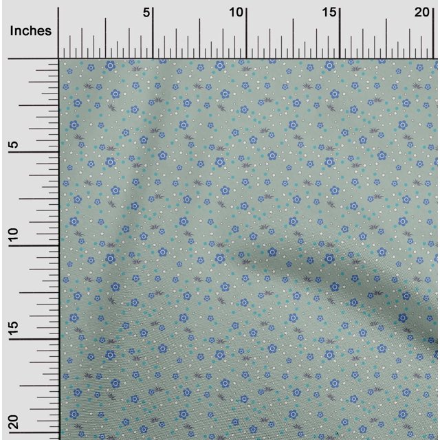 oneOone Polyester Lycra Fabric Artistic Floral Flower Printed Craft Fabric BTY 56 Inch Wide