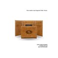thumbnail image 1 of San Francisco 49ers BROWN FAUX LEATHER LASER ENGRAVED TRIFOLD WITH BLACK LOGO, 1 of 1