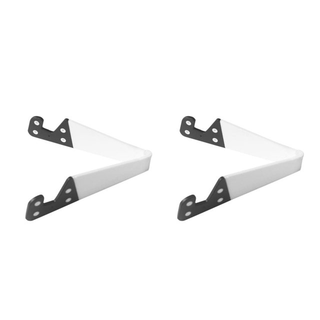 Ruiboury V Forme Réglable Pliage Mobile Tablette Téléphone Intelligent Se Tient Support de Taille Portable Blanc 2Set