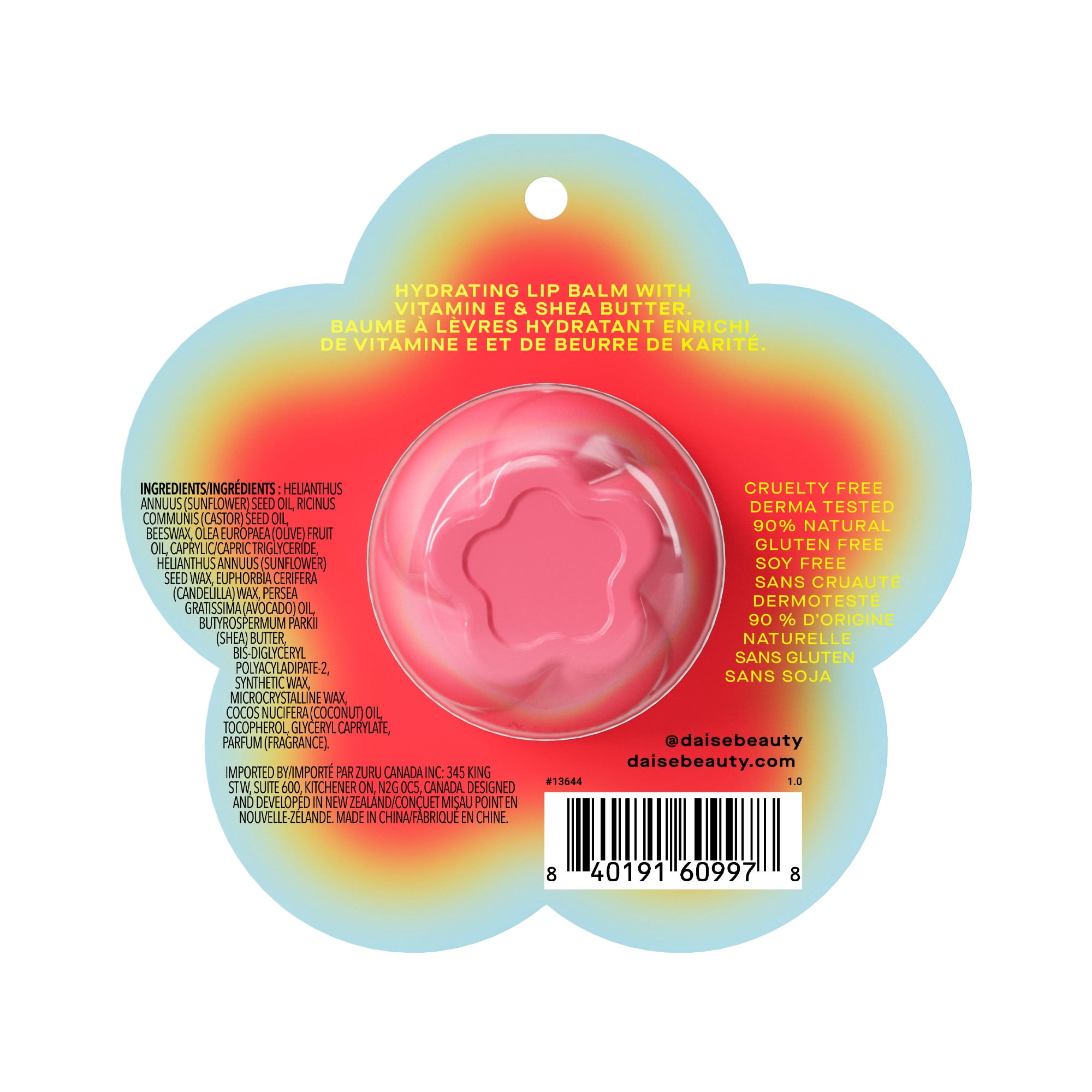 DAISE Baume à Lèvres Hydratant Bec à la Fraise, 0