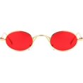 thumbnail image 3 of FEISEDY Lunettes de Soleil Rondes Vintage Petites Rétro Fines Monture en Métal Couleurs Bonbon B2422, 3 of 5