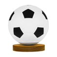 thumbnail image 1 of Milaget 3D Football Lamp Night Light Dimming Solid Wood Base Small Table Lamp Warm White Flat Base, 1 of 9