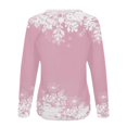 thumbnail image 4 of Femmes Pull Pulls- Pull Drop Épaule Col Rond Manches Longues Noël Tricot Sweat-Shirts Floraux Occasionnels Tops pour L Automne / Printemps / Hiver Rouge L, 4 of 6