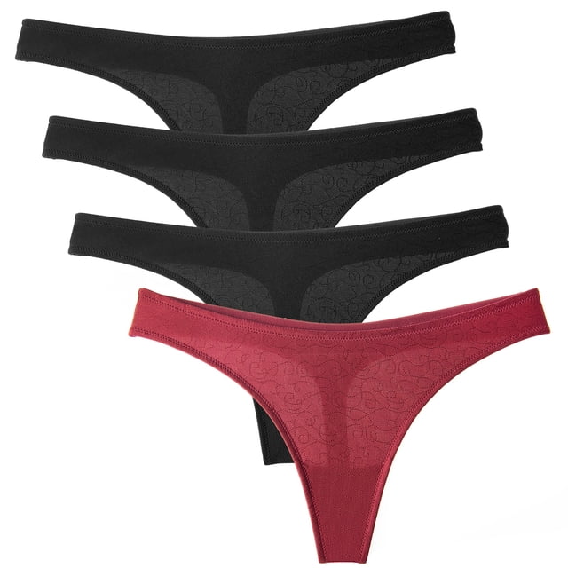 Wingslove Culottes String pour Femmes, Lot de 4, G-String, Hipster, Bikini