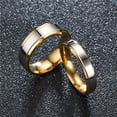 thumbnail image 4 of Dalazy Couple Ring Fingers Pendent Fashion Jewelry Rustproof Exquisite Rustproof No Burrs Smooth Engagement Sweet Gift Type 2 4MM, 4 of 6