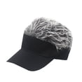 thumbnail image 1 of Unisexe Perruque Chapeau Hommes Perruque Femmes Courte Coiffe Réglable Perruque Chapeau de Baseball Cadeau de Chapeau de Soleil Extérieur, Gris, 1 of 8