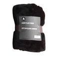 thumbnail image 1 of hometrends Luxury Royal Plush Throw - Black, 1 of 2