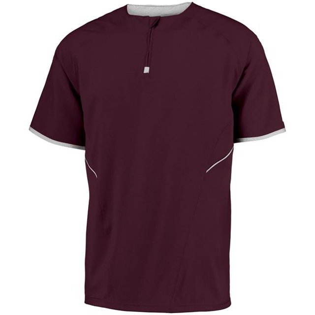 Pull à Manches Courtes pour Adultes&44; Marron & Blanc - Extra Large