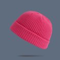 thumbnail image 2 of Unisex Fashion Warm Winter Casual Knitted Hat Solid Color All-match Hat, 2 of 9