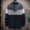 thumbnail image 3 of Styesk Chandails pour Hommes Cardigan en Tricot Ajusté Décontracté de Printemps et d'Hiver pour Hommes à Col Montant, 3 of 3