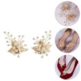 thumbnail image 2 of 2pcs Elegant Rhinestone Pearl Shoes Clip Flower Wedding Party Fashion Shoes Clip, 2 of 7