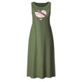 thumbnail image 4 of RKSTN Robes pour Femmes 2023 Mode Été Décontracté Col Rond Sans Manches Jupes Maxi Poches Vacances Couleur Unie Plage Longue Robe avec Imprimé Graphique, 4 of 4