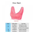 thumbnail image 4 of Comfortable Solid Color New Cross Side Buckle Without Rims Gathered Sports Underwear Sleep Bra Black 2XL, 4 of 6