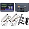 thumbnail image 2 of DRO 2 Axis Digital Readout Display with 2pc Glass Linear Scale 5 Micron Accuracy for CNC Mill Lathe Machine (300+1000), 2 of 4