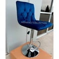 thumbnail image 3 of Tabouret réglable en tissu d'ameublement bleu Heavenly Collection ENSEMBLE DE 4, 3 of 5