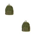 thumbnail image 4 of Ruiboury Unisex Backpack With Adjustable Straps And Stylish Durable Cloth School Backpack School Bag Book Bag Comfortable olive 2Set, 4 of 6