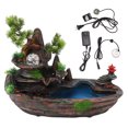 thumbnail image 2 of Indoor Water Fountain Ornament, Simulated Landscape Modeling Tabletop Mountain Waterfall  for Living Room, 2 of 8