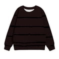 thumbnail image 4 of Yuyuzo Chandails en Molleton pour Filles Tout-Petits Col Rond Manches Longues Décontracté Confortable Rayé Pull d'Automne pour Bébé Fille, 4 of 5