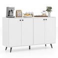 thumbnail image 1 of Costway Buffet Bahut Milieu du Siècle Moderne Armoire de Rangement à 4 Portes 50 Pouces Armoire d'Accent, 1 of 10