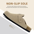 thumbnail image 3 of Adult Suede Clogs Cork Footbed Slippers Arch Support Potato Shoes Indoor Outdoor Slippers with Adjustable Buckle, 3 of 6