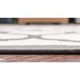 thumbnail image 5 of Unique Loom Tapis d'Intérieur et d'Extérieur en Treillis 2' 2" x 3', Gris/gris Foncé, 5 of 5