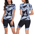 thumbnail image 2 of FhsagQ Couvre-Maillot pour Femmes Mamelon Exposé Mode d'Été pour Femmes Imprimé Sport Fermeture Éclair Col Rond Manches Courtes Combinaison de Surf Couvre-Maillot pour Femmes Grande Taille Jeu de Rôle Noir G, 2 of 8