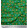 thumbnail image 1 of Soimoi polyester Crepe Fabric Coral Ocean Decor Fabric Printed Yard 42 Inch Wide, 1 of 2