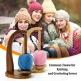 thumbnail image 3 of Holder Knitting Crochet Wooden Frame Spool Holder Stand Yarn Crocheting Wooden Thread Spool Accessories Winding Wool Spool, 3 of 6