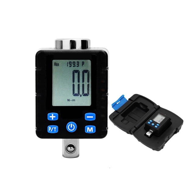 1/2" 1/4" 3/8" Digital Torque Meter Measurement Adapter Spark Bicycle KG Torque Wrench Gauge Tester Screwdriver 3-340 N.m ,Easy Operate