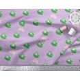 thumbnail image 3 of Soimoi Poly Crepe Fabric Lotus & Frog Kids Print Fabric by Yard 52 Inch Wide, 3 of 3