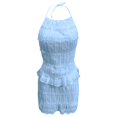 thumbnail image 5 of SHIXIAOO Ensemble Jupe pour Femmes Robe Décontractée Sans Manches avec Mini Jupe Tenue pour Usage Quotidien et Loisirs Ensemble Polyvalent 2 Pcs Shorts de Bain Grande Taille Jupe de Costume d'Affaires pour Femmes Filles Longues, 5 of 5