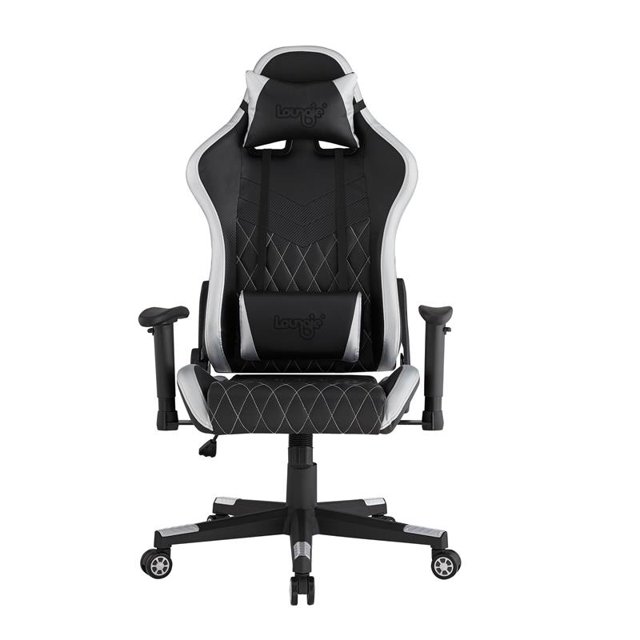 Posh Living Kimberlyn Faux Leather Game Chair Grey