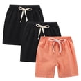 thumbnail image 1 of Rbaofujie Girls's Knee-Length Casual Shorts with Elastic Waist Drawstring, 1 of 9