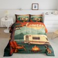 thumbnail image 1 of Erosebridal Travel Car Camping Bedding Full Comforter Set, Lodge Carbin Down Comforter, Rustic Room Decor, Breathable 3pcs, 1 of 7