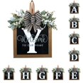 thumbnail image 1 of MesaSe Front Door Decorations Alphabet Wreath Sign  Outdoor Hanging Decoration  11.8”*11.8”, 1 of 3