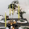 thumbnail image 2 of Bowayaoa 4 Pack Long Taper Candles, Unscented Dripless Wax Candlesticks for Wedding Party, Romantic Dinner Table Centerpiece Decoration, Yellow Orange Multicolor Set, 2 of 7