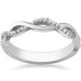 thumbnail image 1 of 1/8ct Diamond Infinity Wedding Ring 10k White Gold, 1 of 2