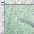 thumbnail image 1 of oneOone Cotton Silk Fabric Raindrop & Clouds Nature Decor Fabric Printed BTY 42 Inch Wide, 1 of 1