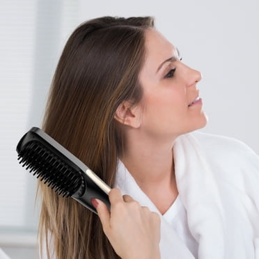 Fer à Lisser Paresseux Portable Fer à Lisser de Voyage Fer à Friser à Double Usage Mini Fer à Lisser
