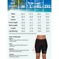 thumbnail image 5 of Charmo Short de Planche Long pour Femmes Taille Haute Bas de Maillot de Bain Uni Short de Bain, 5 of 5