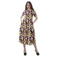 thumbnail image 4 of Moomaya Tunique à Manches Courtes pour Femmes, Robes de Cocktail en Coton Flex Imprimées, 4 of 5