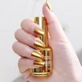 thumbnail image 1 of 18ml Metallic Nail Polish Half Mirror Effect Varnishes Metal Silver Long-Lasting Non-Peelable, 1 of 5