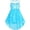 Blue Snowflake, variant on Girls Dress Sequin Mesh Party Wedding Princess Tulle 12 Years