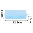 thumbnail image 5 of 10 Grid Plastic Jewelry Removable Storage Box Grid Organizer Storage Beads Earring Container Blue, 5 of 5