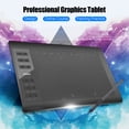 thumbnail image 4 of Cacagoo 10x6 Inch Graphics Drawing Tablet 5080LPI 8192 Levels Battery-Free Stylus Black, 4 of 7