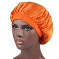 thumbnail image 1 of WIFKLSIIPG Wide Elastic Band Satin Sleep Bonnet Soft Night Sleeping Cap for Women, 1 of 1