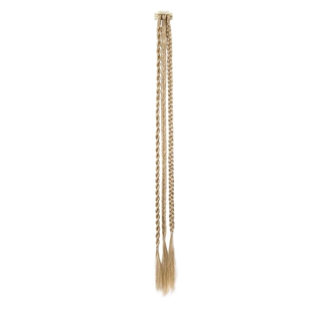 Perruque Queue de Cheval Tressée à Trois Brins de 81 cm - Cheveux Synthétiques à Clip - Style Naturel pour les Occasions Quotidiennes/formelles des Femmes
