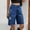Blue, variant on FRSASU Women's Jorts Hip Hop Loose Fit Baggy High Waisted Jean Shorts Ripped Denim Streetwear Bermuda Shorts Black
