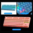 thumbnail image 4 of BAJEAL 87 Keys Wired Mechanical Keyboard Mixed Light Mechanical Keyboard with Mechanical Blue Switch Suspension Button Blue, 4 of 8